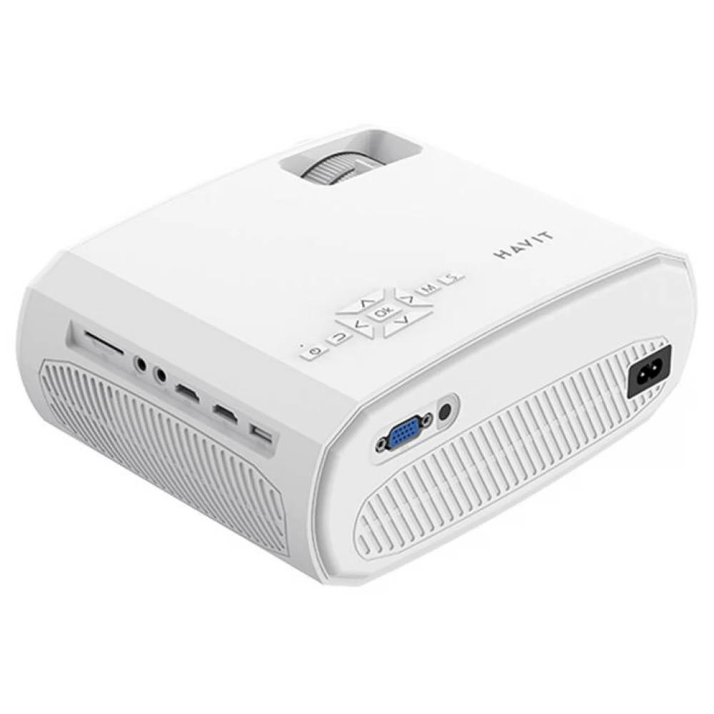 HAVIT PJ202 Pro Smart Projector – 1080P Full HD | Android TV 9.0 | 4K Support | 300 ANSI Lumens